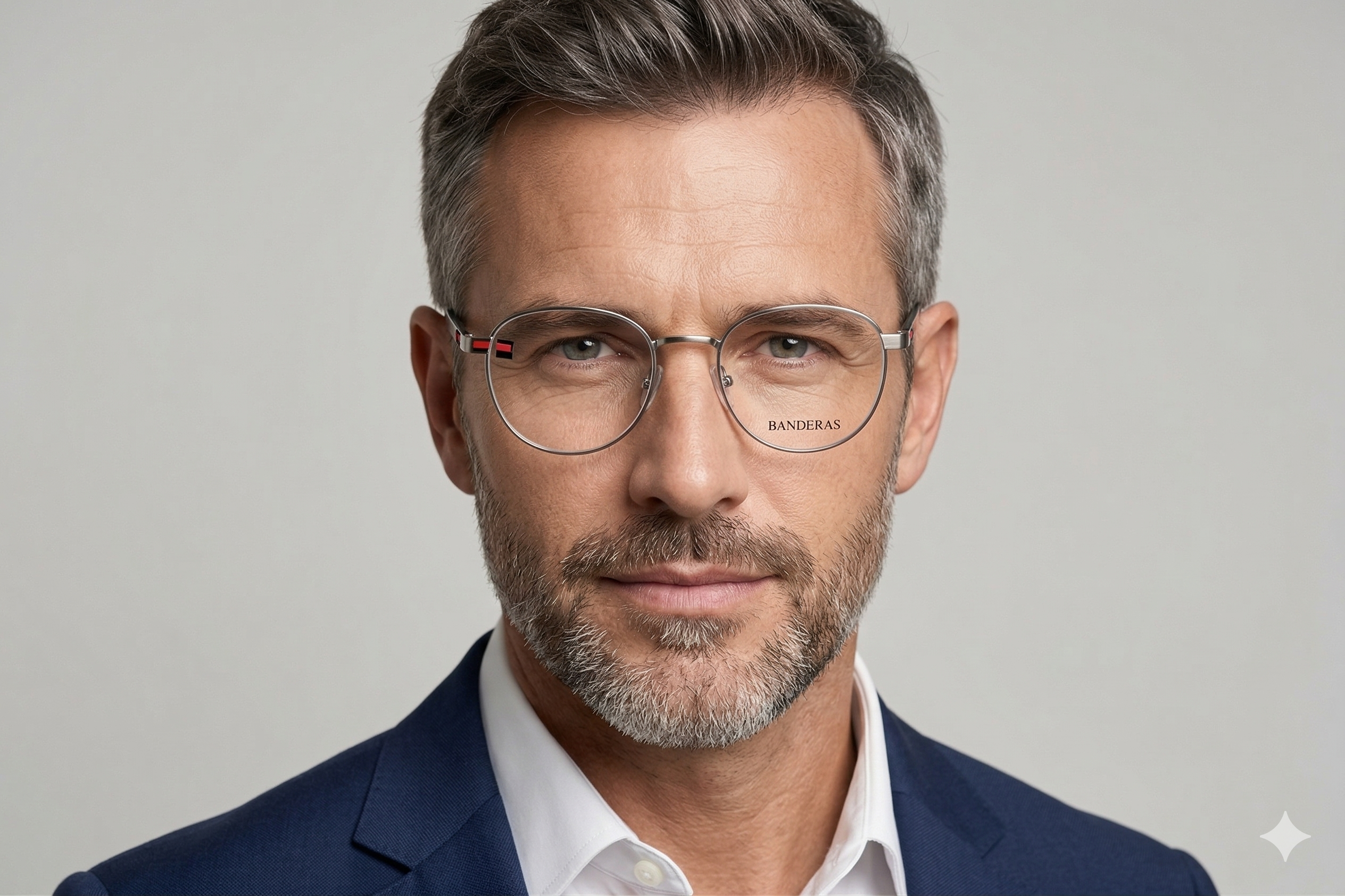 Modelo con armazones Banderas – Óptica Nueva Visión